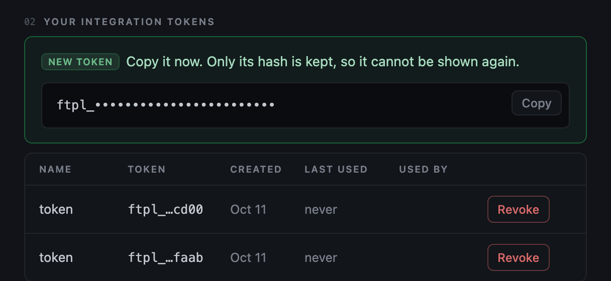 The levels in your platform: The flip and the walls on the chart you already trade from, refreshed by themselves, with a read-only token.