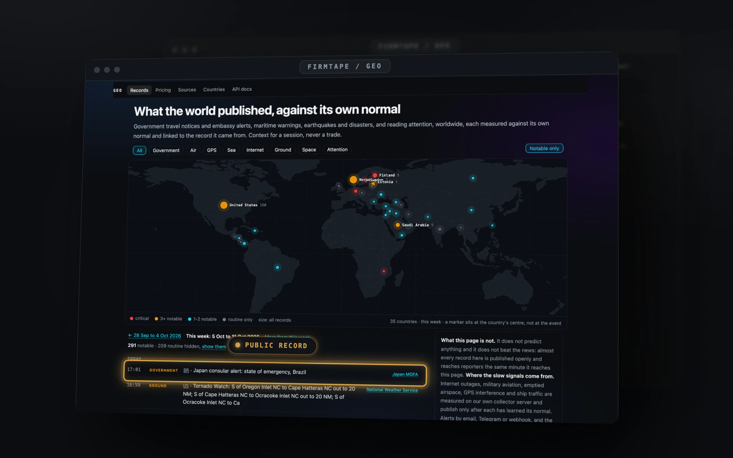 GEO: See what the world published while the session traded.