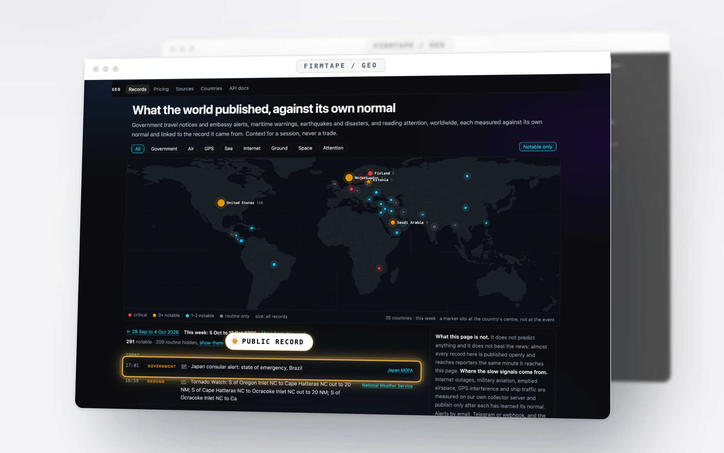 GEO: See what the world published while the session traded.